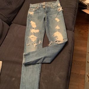 7 For All Mankind Skinny Fit Jeans.